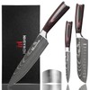 Howashin 3Pcs Knife Set Professional Kitchen Knife Set Stainless Steel