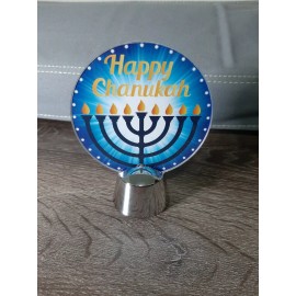 Chanukah LED Light Up Decoration Menorah - Jewish Hanukkah Holiday