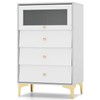 LOKO 3 Drawer Dresser, 37.5" Tall Dresser Chest of Drawers
