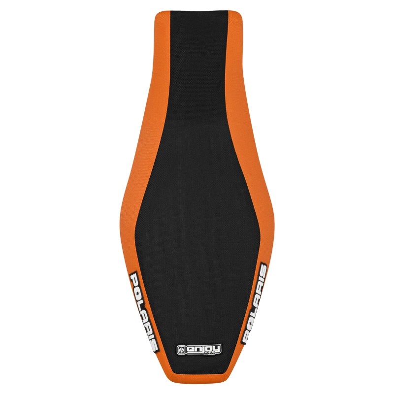 Enjoy Mfg 2003-2007 Polaris Predator 500 gripper seat cover ORANGE/BLACK