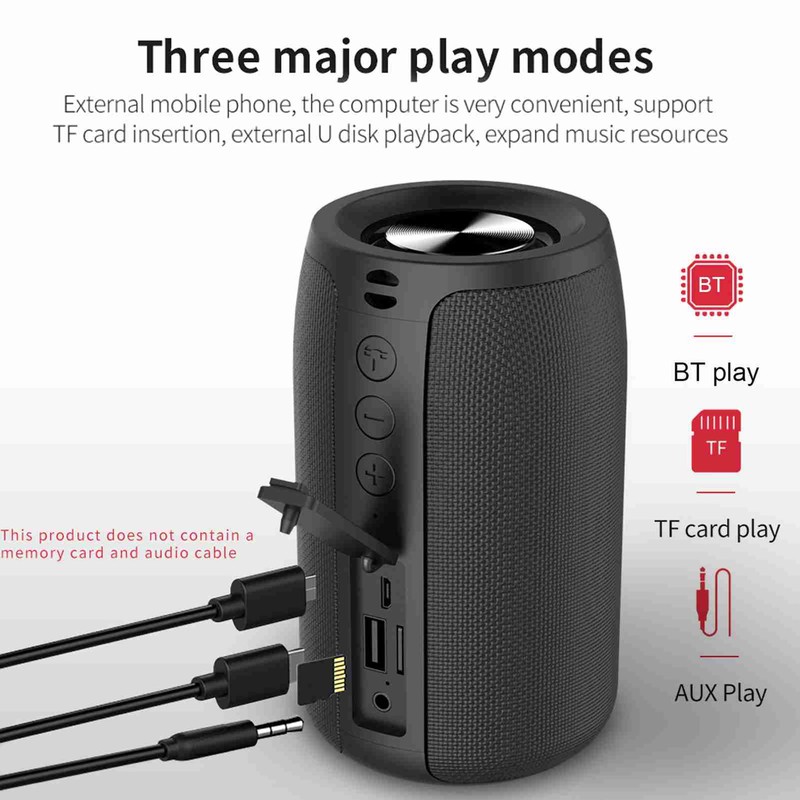 Portable Wireless Bluetooth Speaker 5W Lower Power Consumption Subwoofer for