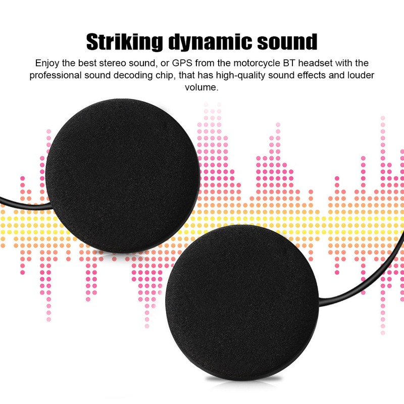 Motorcycle Helmet BT Headset Hands-free Speaker Motorcycle Headset with Song