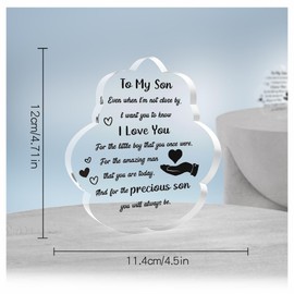 Valentines Day Gifts for Son Gifts from Mom Dad Son Birthday Gifts Graduation Gifts for Son Acrylic Puzzle Gifts for Son Adult Son Gift Ideas Father to Son Gifts Birthday Gifts for Son