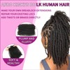 Afro Kinkys Bulk Human Hair 50g/Pack Braiding Hair for Dreadlocks