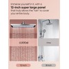 Cobbe Rainfall Shower Head for Bathroom, 11.8 Inch Large Rectangular