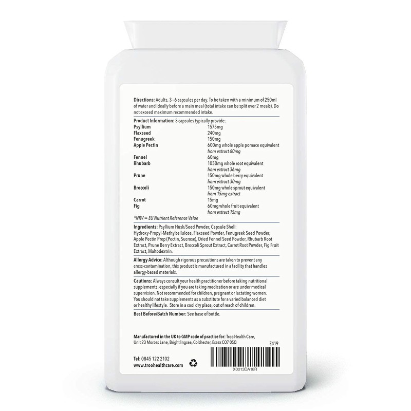 Digest-Flow Psyllium Plus Dietary Fibre Complex - 100 Capsules |
