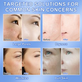 Organic Collagen Mask, Collagen Mask Overnight Real Deep Mask, Anti-Ageing Collagen Boost Mask for Hydrating Elasticity, Pore Minimisation, Reduction of Fine Lines, for All Skin Types, 34 g x 6