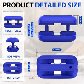 Inseknm Edge Banding Trimmer with Tungsten Carbide Blades, Hand Planer Versatile Woodworking Edge Trimmer for Burrs, Manual Edge Banding Cutter for ABS, PVC, Veneer, and Melamine - Blue