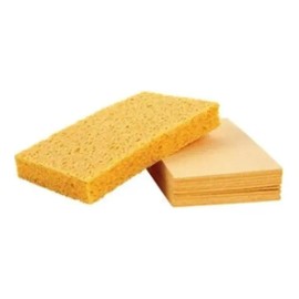 Esponja Corporal De Celulosa Comprimida 10 Piezas Color Amarillo