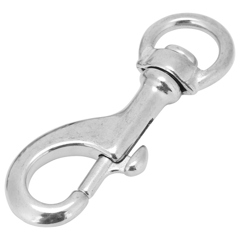 2pcs 80MM Diving 316 Stainless Steel Swivel Eye Snap Hook