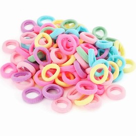 Bianhuan Elastic Hair Ties For Children/Babies, Pack of 100, Hair Accessory, Stylish, Cute, Colorful, Girls’ Hair Ornament (B)
