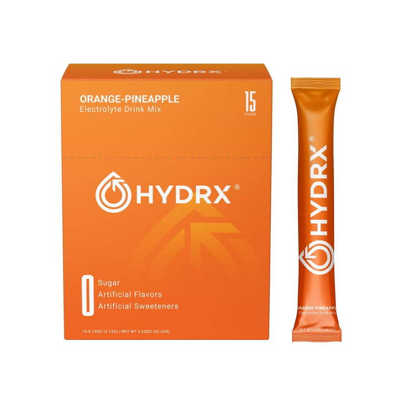 HYDRX- “Hydrx Polvo de Hidratación Polvo de Electrolitos Sin Azúcar,