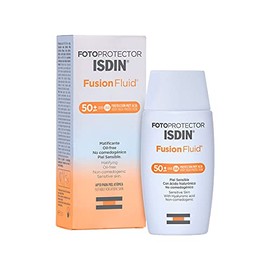 ISDIN Fotoprotector Fusion Fluid SPF 50+, Protector Solar Facial, Innovadora textura ultraligera que se funde con tu piel, 50ml