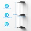 Liuoud Towel Rack for Bathroom, Wall Mounted Vertical Rolled Towel