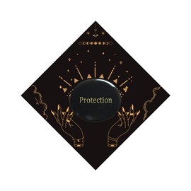 Worry Stone Crystals 1PC, Obsidian Anxiety Stone Chakra Thumb Oval Plam Stone Crystals and Healing Stones Collection for Anxiety Relief, Meditation 1.7"