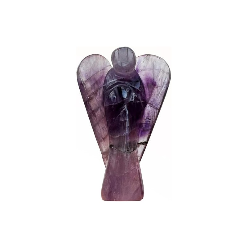 Hand Made Crystal Healing Gemstone Large Guardian Angel, Reiki Powers,