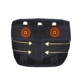 WHSY127 Faja Transpirable, Soporte Lumbar para Hombres y Mujeres, cinturón de Soporte de Espalda con 24 imanes, Ideal para la Fiebre.                 