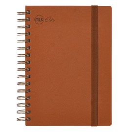 NU: Notebooks - Elite Premium Range - Wire Journal Notebook - A4 Notebook - Hardback Notebook - Stationery Notebooks - Tan Journal - 120 Pages