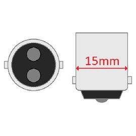 CEC Industries #1724 Bulbs, 6.2 V, 27.9 W, BA15d Base, S-11 shape (Box of 10)