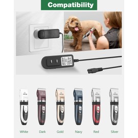 5V Power Cord Replacement onei sall Dog Shaver Clippers Charger for Low Noise Rechargeable Cordless Electric Quiet Hair Clippers 2-Speed Quiet Dog Grooming Kit, JOVNO 5V 1A Charger Adapter