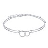HOOHWE Sterling Silver Anklets for Women Layered Beach Ankle Bracelet