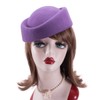 Lawliet Wool Felt Fascinator Wedding Hat Pillbox Hat for Women
