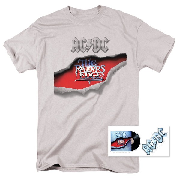 Popfunk ACDC The Razor's Edge Rock Album T-Shirt & Stickers