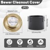 Zonon 2 Pcs Adjustable Floor Cleanout, 3-Inch ABS Wheel Connection