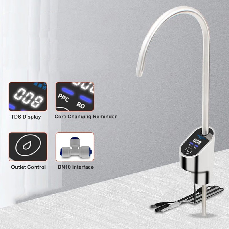 Touch Screen Faucet TDS Value Digital Display Water Tap DN10
