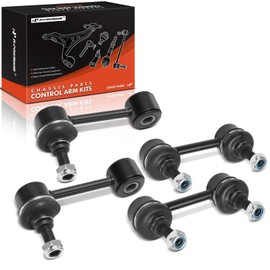 A-Premium Set of 4, Front and Rear Sway Bar Link Stabilizer Link Kit, Compatible with Kia Sephia 1998-2001, Spectra 2000-2004