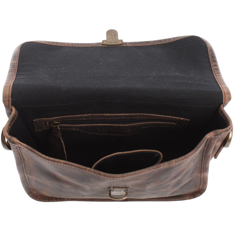 LECONI small shoulder bag handbag genuine cow leather women cross-body