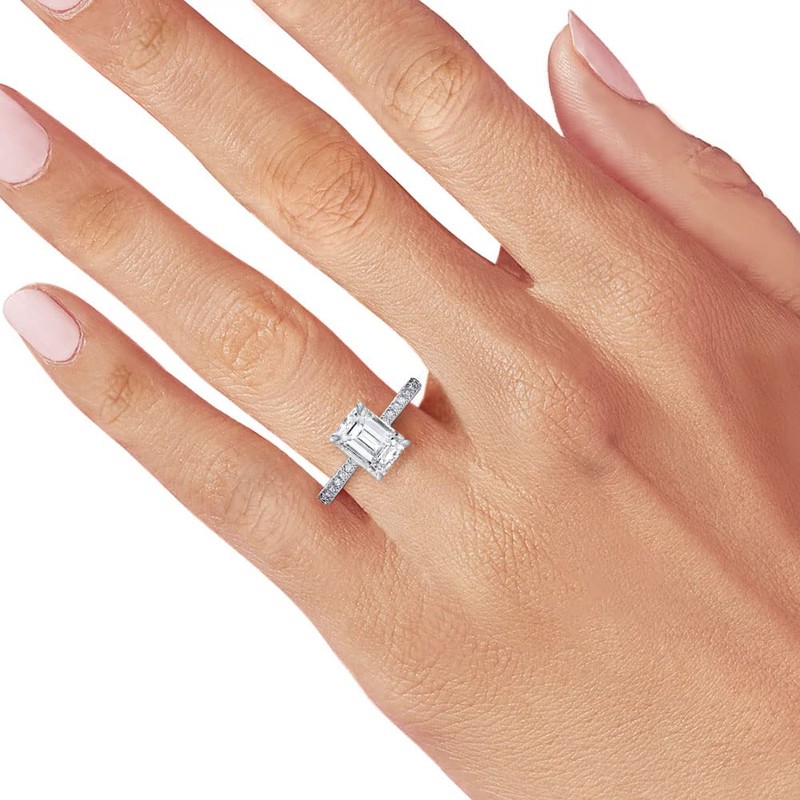 Bo.Dream - Anillos de compromiso de plata de ley chapados