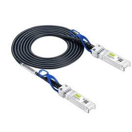 10Gtek 25G SFP28 SFP + DAC Cable 25GBASE-CR SFP28 to SFP28 Passive Direct Connect Copper Twinax Cable Compatible with Cisco SFP-H25GB-CU1M 1m