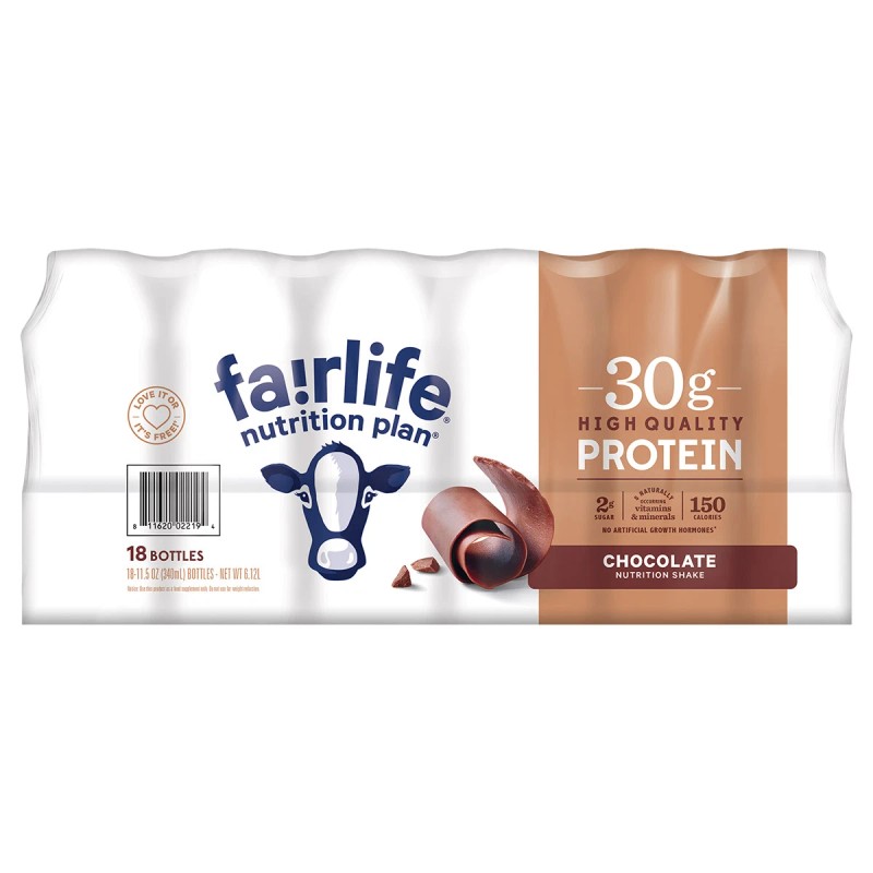Fairlife Nutrition Plan, 30G Protein Shake, Chocolate, 11.5 Fl Oz,