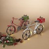 Gerson Company 15.3" L B/O Lighted Holiday Metal Bike, 2