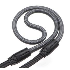 HITHUT Correa de cuello para cámara de liberación rápida, correa de hombro para cámaras digitales sin espejo, cuerda de escalada con bucle QD de liberación rápida, conector con junta tórica, longitud ajustable de 30 a 53 pulgadas, color gris