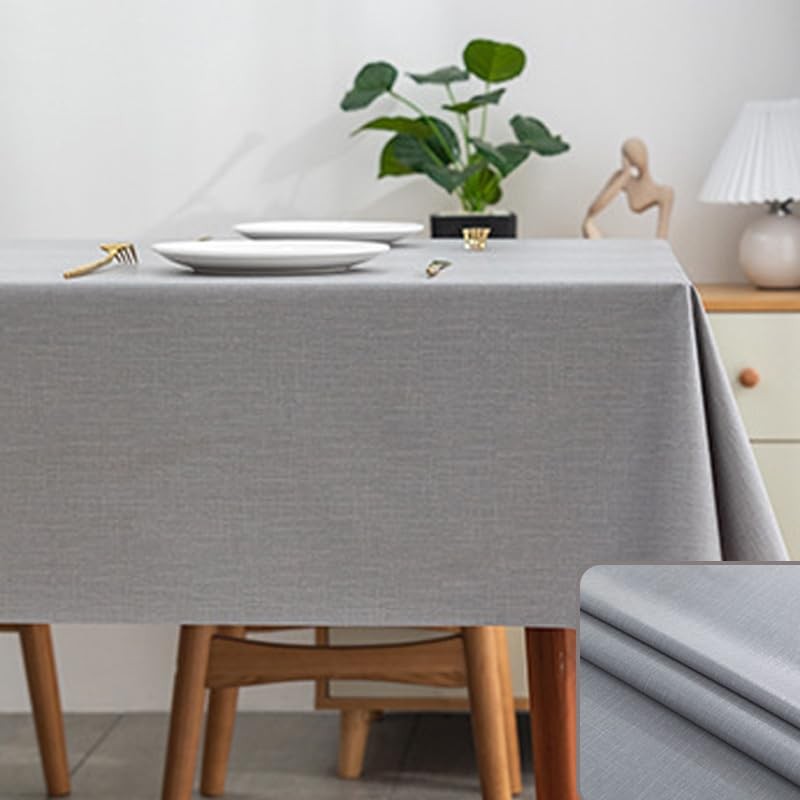 140*140cm Light Blue Vinyl Tablecloths Square PVC Table Cloth Wipe