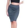 janisramone® Ladies Skirts Elasticated Waist, Plain Casual Soft Bodycon Tube