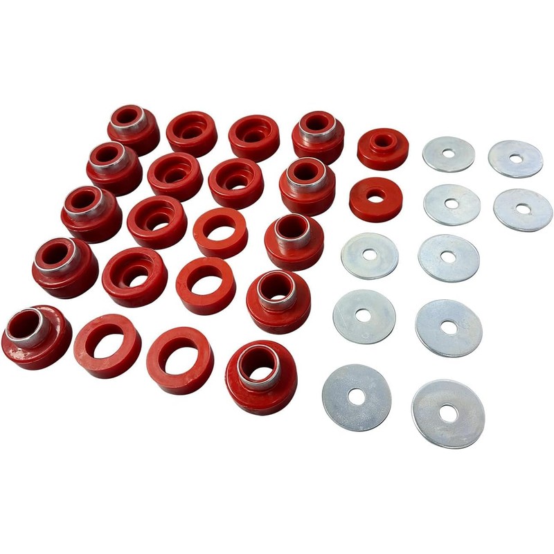 D-ETEGNIK Body Cab Mount Bushing and Bolt Kit for 1987–1995