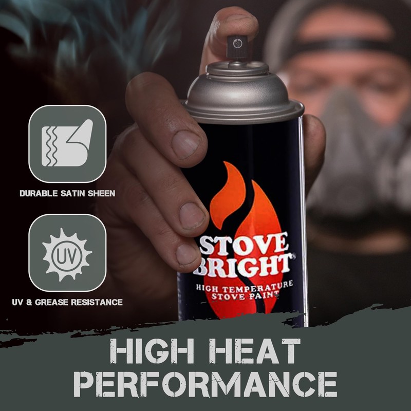 Stove Bright - High Heat Spray Paint | 1200°f Heat