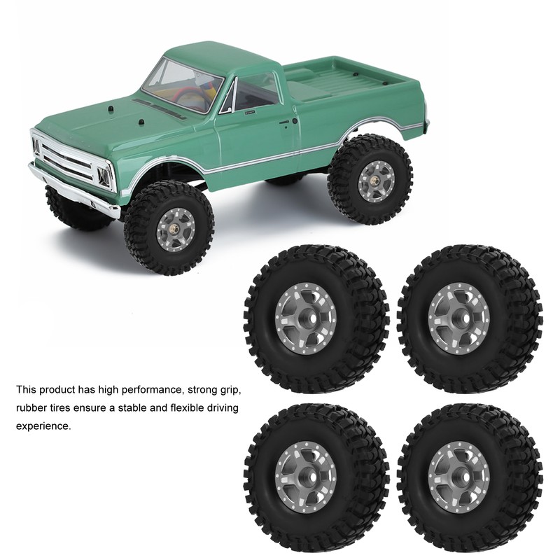 RC Car Rubber Tires Metal Tyre Wheel Full Series Universal