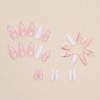 Medium Press on Nails Almond Fake Nails Artificial Full Cover