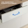 Oedema 4 Pack 3.78 Inch(96mm) Hole Centers Cabinet Pulls Blue
