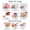 Pink French Tip Press on Nails Long Square Artificial False