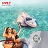 Pyle 6.5 Inch Marine Speakers (Pair) - 2-way IP-X4 Waterproof
