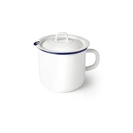 IBILI - Handmade Vintage Glazed Steel Milk Kettle 1.75 Litre
