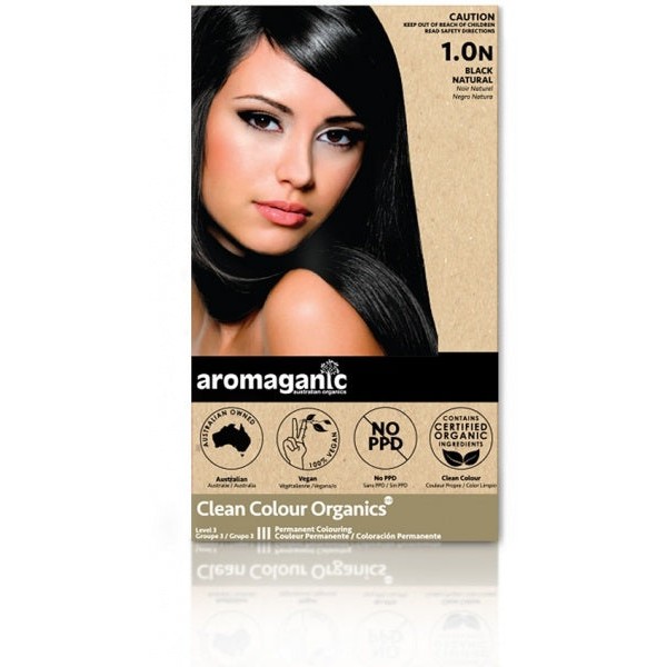 Aromaganic Permanent Hair Colour 1.0N Black Natural