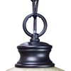 The Entertainer Plug-In Swag 16" Amber Glass Pendant Light with