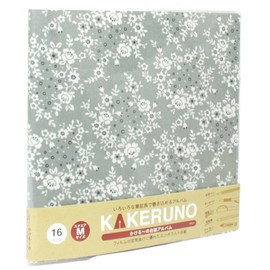 Nakabayashi Free Album Kaku-no Square M Rococo Flower Gray AKMFB-163-N