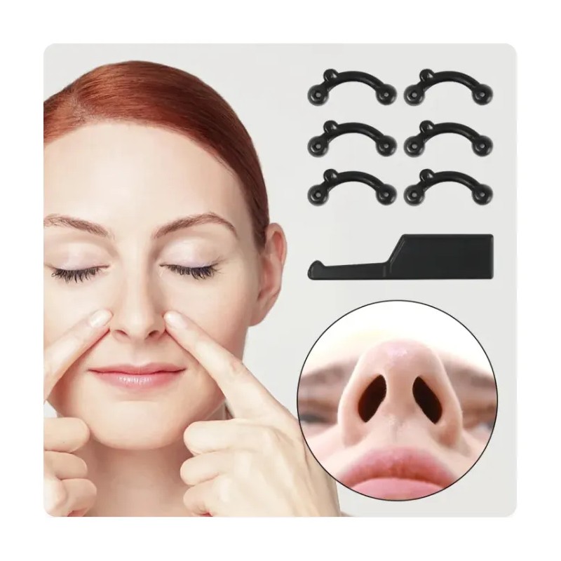 Respingador Nasal Corrector Nariz Pares Negro